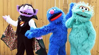 We Meet Grover Rosita and The Count at Sesame Street in SeaWorld Orlando amp They Dance [upl. by Ani]