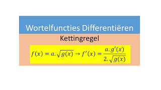 HAVO Differentieren van Wortelfuncties [upl. by Megan]