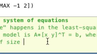 Exploring least squares solutions with Matlab part II [upl. by Nyltiak]