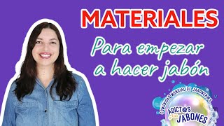 Materiales para empezar a hacer jabón [upl. by Harikahs907]