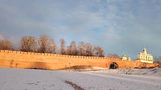 Великий Новгород Историческая часть города Кремль Великий мост Ярославово дворище 05 ноября [upl. by Siramaj]