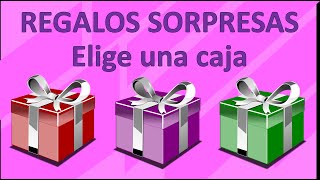 REGALOS SORPRESAS ELIGE BIEN UNA CAJA [upl. by Danila]