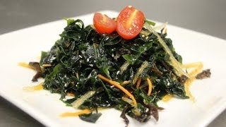 How to Make Seaweed Salad Wakame Salad [upl. by Ahsotan636]