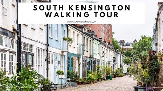 SOUTH KENSINGTON WALK  Gloucester Road  Cromwell Road  London Mews  Exhibition Road  Museums [upl. by Ierna505]