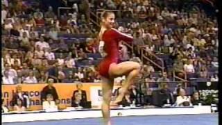 Dominique Moceanu  2000 US Nationals Prelims  Floor Exercise [upl. by Adnilreh]