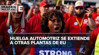 Se extiende huelga automotriz en Estados Unidos [upl. by Eimmelc]