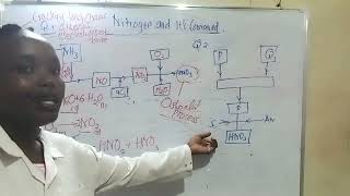 Nitrogen and its compounds Ostwald ProcessIndustrial manufacture of Nitric v acid [upl. by Sheila300]