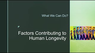 Human Longevity its relating factors [upl. by Pape]