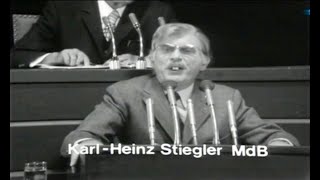 Loriot 1972  Rede des Bundestagsabgeordneten KarlHeinz Stiegler [upl. by Jesse]