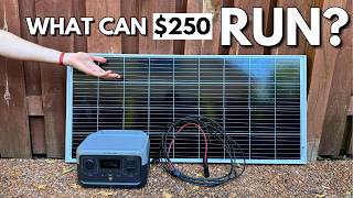 DirtCheap Solar Generator Setup  What Can It Power [upl. by Ydnil]