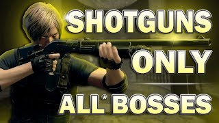 Resident Evil 4 Remake  Shotguns Only  All Bosses except Verdugo [upl. by Rodablas]