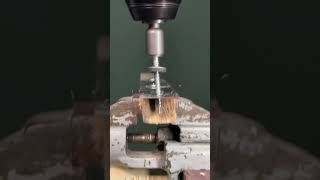 Slow Motion Screw Insertion into Metal Plate  Mesmerizing CloseUp screw tips [upl. by Val]