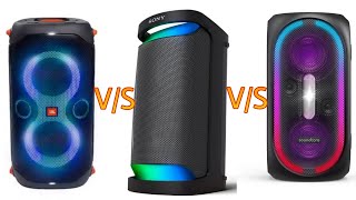 JBL Party Box 110 VS Sony SRS XP500 VS SoundCore RAVE  Comparison Video🤩😆 [upl. by Fayth]