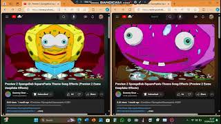 Preview 2 SpongeBob SquarePants Theme Song Effects Preview 2 Esme Deepfake Effects Combined [upl. by Utica]