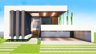 Minecraft  Como Construir uma Mansão Moderna  Tutorial [upl. by Clay]