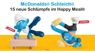 McDonalds ® Schleich ® 15 neue amp exklusive Schlümpfe ™ 2024 im Happy Meal ® [upl. by Nnaynaffit269]