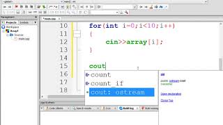 C Program to input 10 numbers in array and display them [upl. by Eshelman]