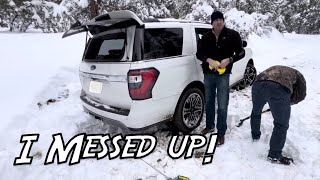 It Didnt Look Good  Ford Expedition Snow Recovery on Guys Trip [upl. by Snodgrass58]