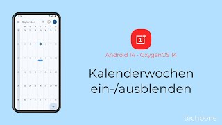 Kalenderwochen einblenden oder ausblenden  OnePlus Android 14  OxygenOS 14 [upl. by Llevert559]