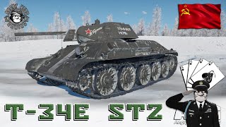 T34E STZ Soviet Medium Tank  War Thunder [upl. by Ytteb]