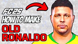 How to Make Old Ronaldo Nazario in FC 25 [upl. by Nylekcaj458]