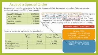 Incremental Analysis  Special Order [upl. by Nrojb456]