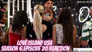 Aaron is in TROUBLE  Love Island USA Season 6 Episode 20 Reaction LoveIslandUSA LoveIsland [upl. by Emory780]