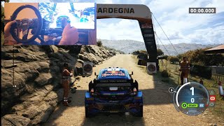 EA SPORTS WRC  Sardegna Italy  Ford Puma  FANATEC CSL DD Gameplay [upl. by Conn]