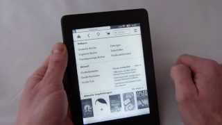 Kindle Paperwhite Bedienung Ebook Reader von Amazon  handling from kindle paperwhite [upl. by Airtemak284]