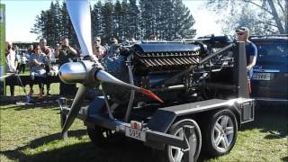 1943 Allison V1710 Aircraft Engine Napier New Zealand 07052017 [upl. by Ycat]