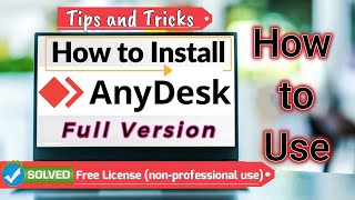 How to Install and USE AnyDesk Full Version  AnyDesk Tips amp Tricks [upl. by Etyak]