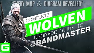 The Witcher 3 Upgrade Guide 2023 – Wolf School Witcher Gear Wolven  Basic to Grandmaster [upl. by Richlad578]