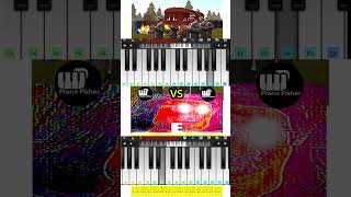 Astronomia COFFIN DANCE Meme Song Vs Rus E  Easy Piano Tutorial shorts [upl. by Atnovart]