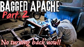 Bagging My Abandoned Apache Part 2 Cutting Up My Classic Truck [upl. by Aillil470]