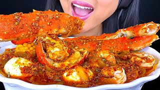 ASMR GIANT KING CRAB LOBSTER amp SHRIMP SEAFOOD BOIL MUKBANG EATING SOUNDS ASMR Phan [upl. by Iznil]