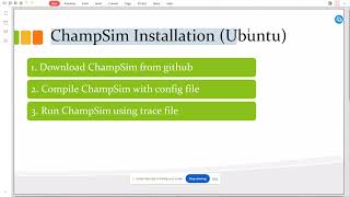 ChampSim tracebased simulator Installation tutorial Ubuntu ubuntu ChampSim prefetcher Cach [upl. by Gintz]