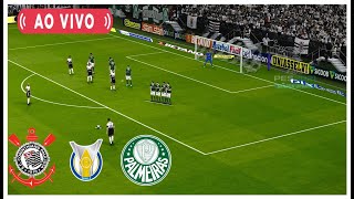 CORINTHIANS X PALMEIRAS JOGO DE HOJE AO VIVO COM IMAGENS NO PES [upl. by Seilenna]