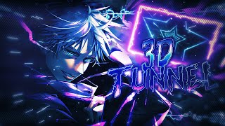 3D TUNNEL LIKE GOJO  AFTER EFFECTS TUTO   FREE PF [upl. by Ott]