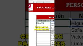 Genera números consecutivos con FILA en Excel 365 🔢➡️ Ideal para listas rápidas [upl. by Haraz]