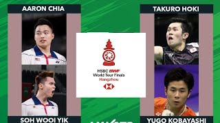 R1🇲🇾AARON CHIASOH WOOI YIK 🆚️ 🇯🇵TAKURO HOKIYUGO KOBAYASHI‼️BWFWorldTourFinals2023 [upl. by Vivianna]