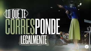 LO QUE TE CORRESPONDE LEGALMENTE  Pastora Yesenia Then [upl. by Nnaeel]