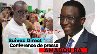 Direct Suivez la conference de presse de Amadou Ba  cas Bougane Gueye  accusations de Sonko [upl. by Eednar]