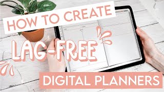 LAGGING in GoodNotes 5 Digital Planner TRY THIS  How to Make Digital Planners LagFree 2021 [upl. by Ethelstan118]