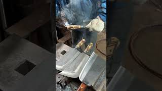 Making Machete trending handmade swordmaking shortvideo sword makingsword blade knife [upl. by Yeldahc125]