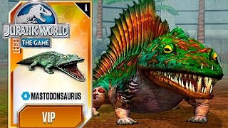 MASTODONSAURUS MAX LVL 40  Jurassic World The Game  NEW DINO HD [upl. by Dilahk454]