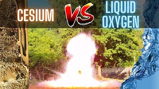 Cesium And Liquid Oxygen – The most spectacular reaction I have ever seen [upl. by Lennie]