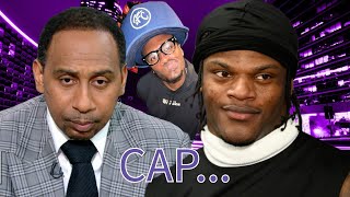 Lamar Jackson CALLS OUT Stephen A Smith for LYING [upl. by Ahsilrae]