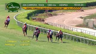 Hipódromo Monterrico  2da Carrera 18 Marzo 24 [upl. by Isoais]