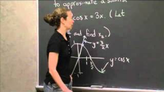 Using Newtons Method  MIT 1801SC Single Variable Calculus Fall 2010 [upl. by Heber]