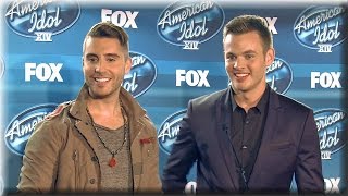 Nick Fradiani amp Clark Beckham  Final Performance Night Press Conference  American Idol Season 14 [upl. by Howzell921]